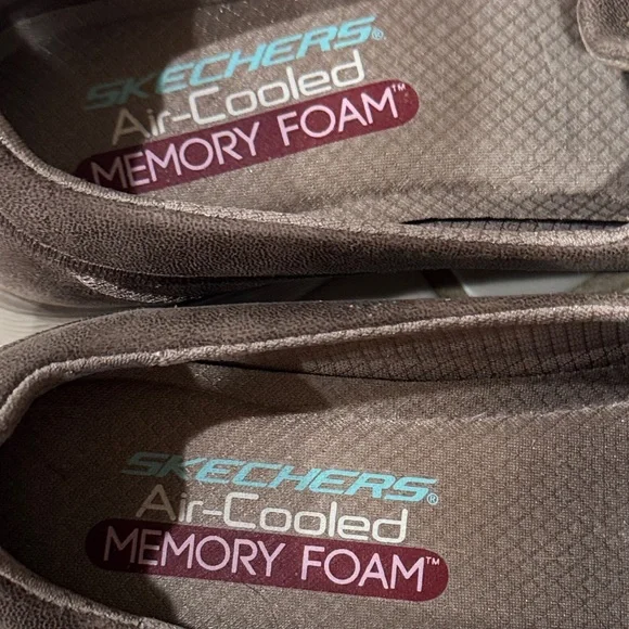 Skechers Air-Cooled Memory Foam Slip In Shoes - Taupe - Size 7 - Picture 7 of 8